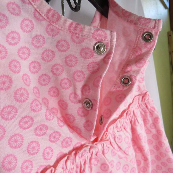 Baby Pink Dress with Embroidered Monkey with Panties 0-3mts Carters - Picture 5 of 9